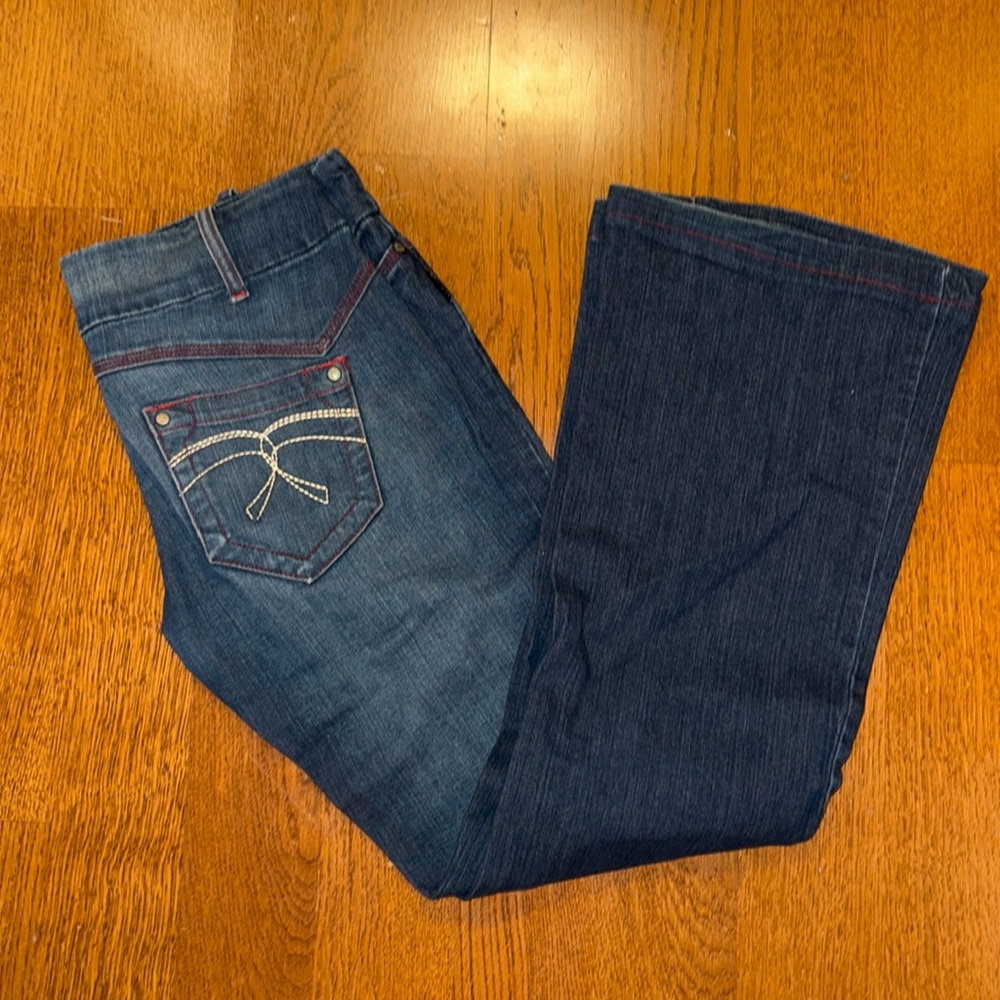 Kitchen orange 💙🧡 low rise western style jeans
